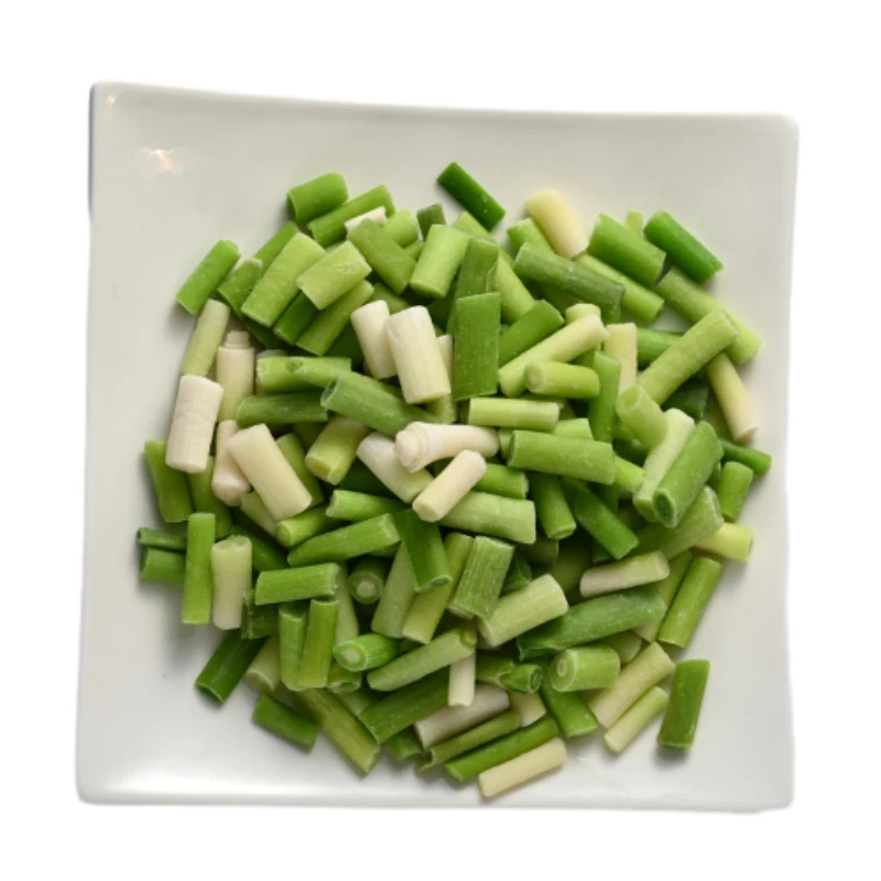 IQF wholesale high quality frozen spring onion green spring onions for sale frozen green garlic cuts