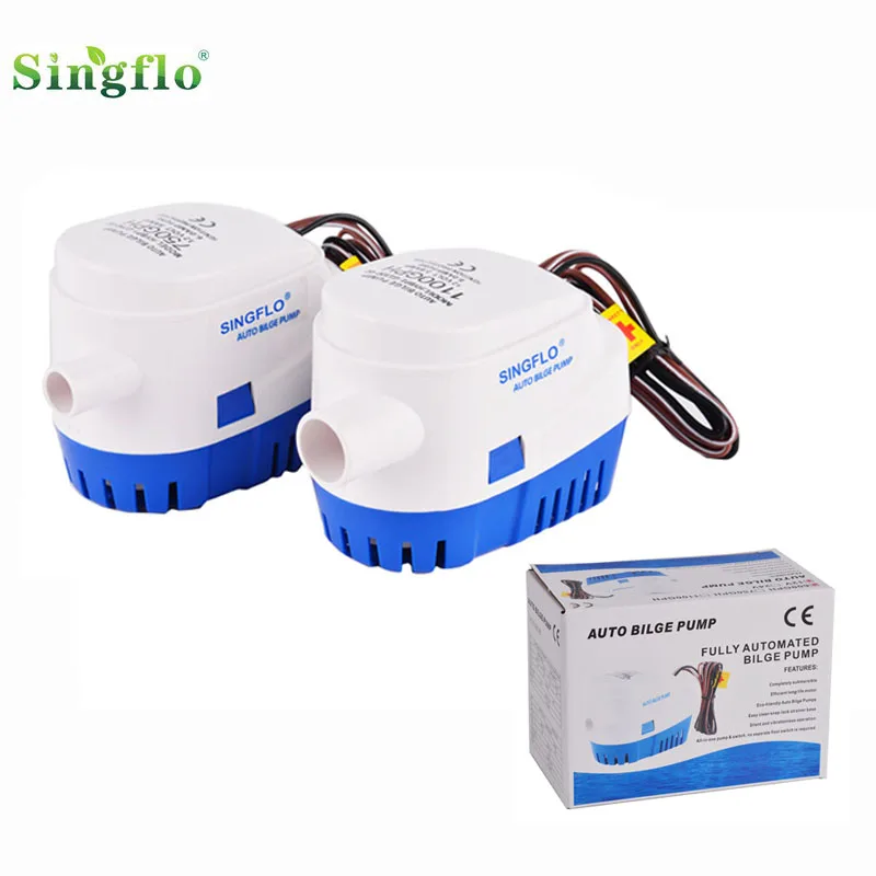 Оптовая продажа singflo HYBP1-G1100-02 12V 1100gph лодка Трюмная помпа автоматические Трюмные насосы