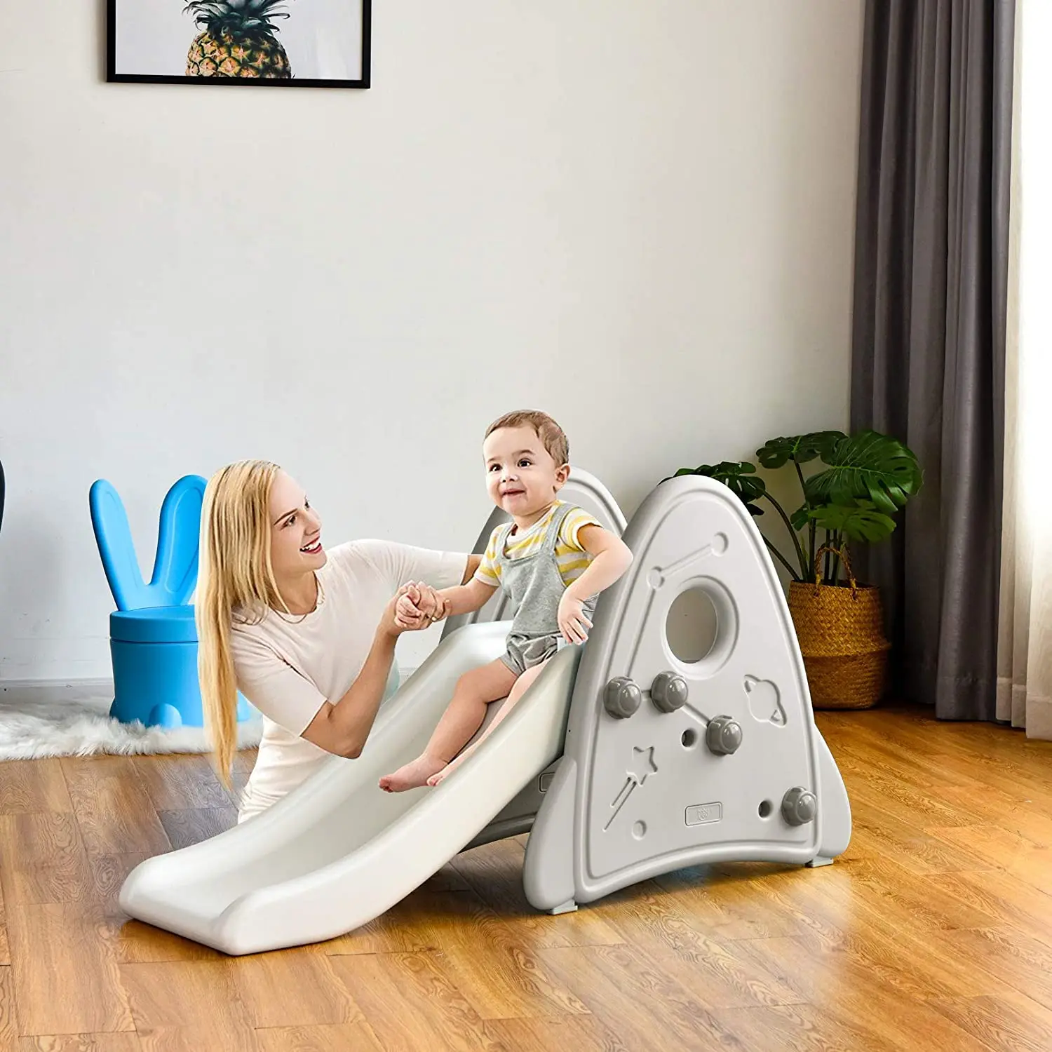 ABST Kids Indoor and Outdoor Slide Freestanding for Toddler Playground Slipping Slide Climber Toy Play set