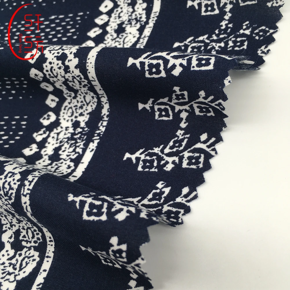 Hot sales printed rayon viscose  fabric plain for USA market