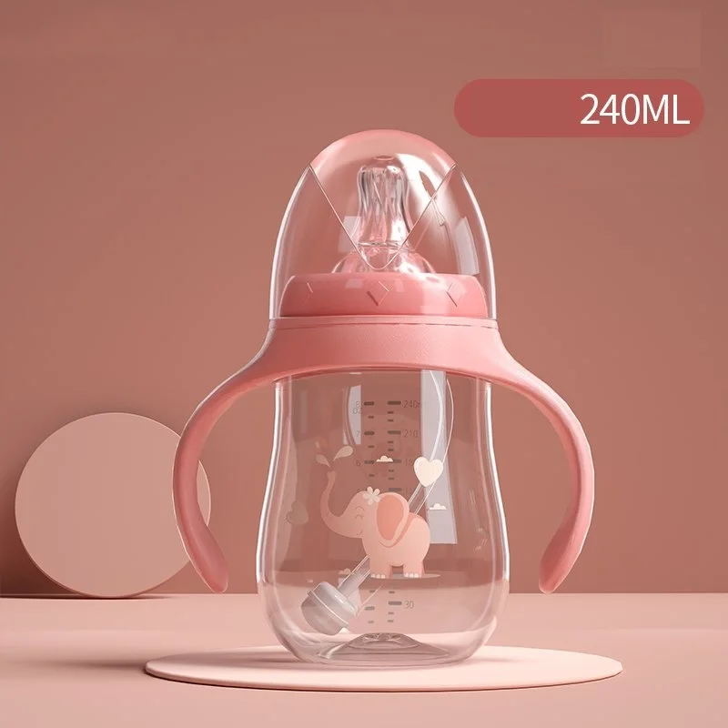 Bpa Free food grade non-toxic safe PP silicone baby bottle Infant baby feeding milk bottles