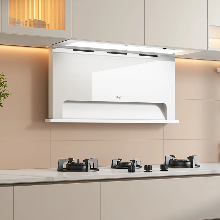 Low Noise Kitchen Cooking Full Hidden Lifting Side Range Hood Household