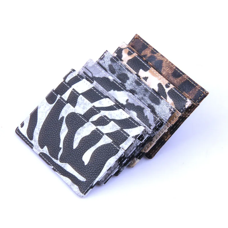 Wholesale Personalized Animal Zebra Leopard Printed Wallet PU Leather ID Card Credit Card Holder Purse Wallet