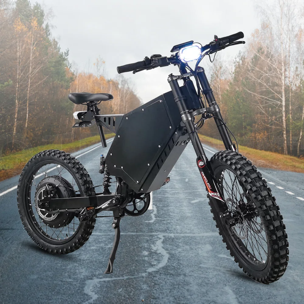 5000w Steal th Bomber Electric city bike 72V Electric Off Road Bike Enduro Ebike 7 Speed Dirt Ebike for Adults