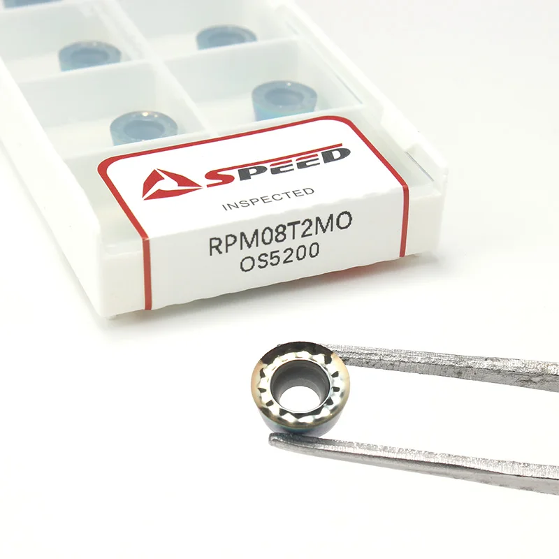 High Quality RPMT1003MO RPMT08T2MO RDMT/RPMT RCGT1003MO Milling Carbide Inserts for Aluminum