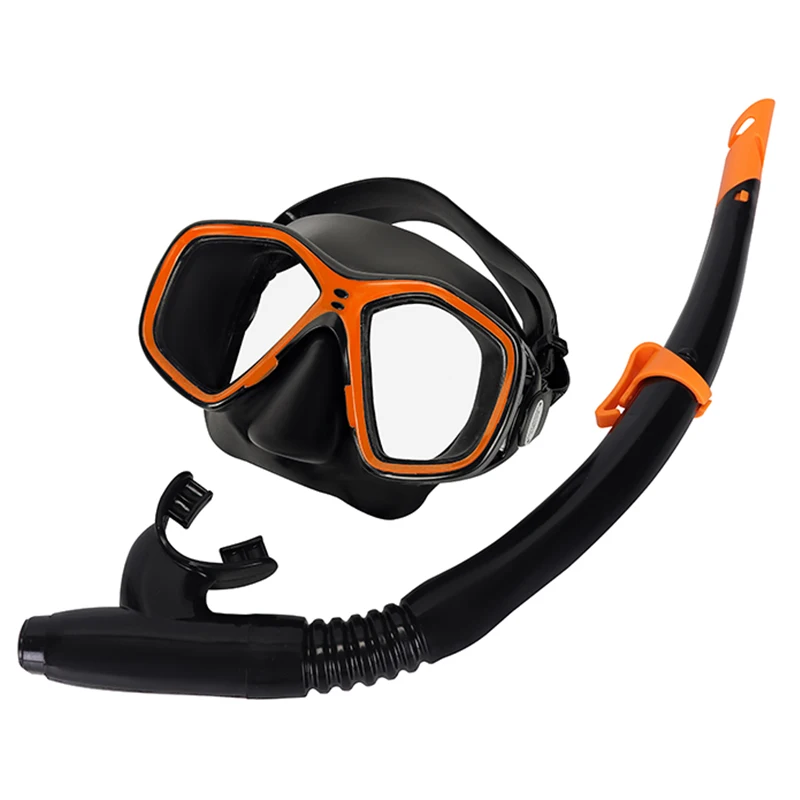 Маска для подводного плавания для взрослых и подростков, легкая регулируемая, противотуманный набор, прозрачные очки для глаз, маска для дайвинга с воздушным креплением