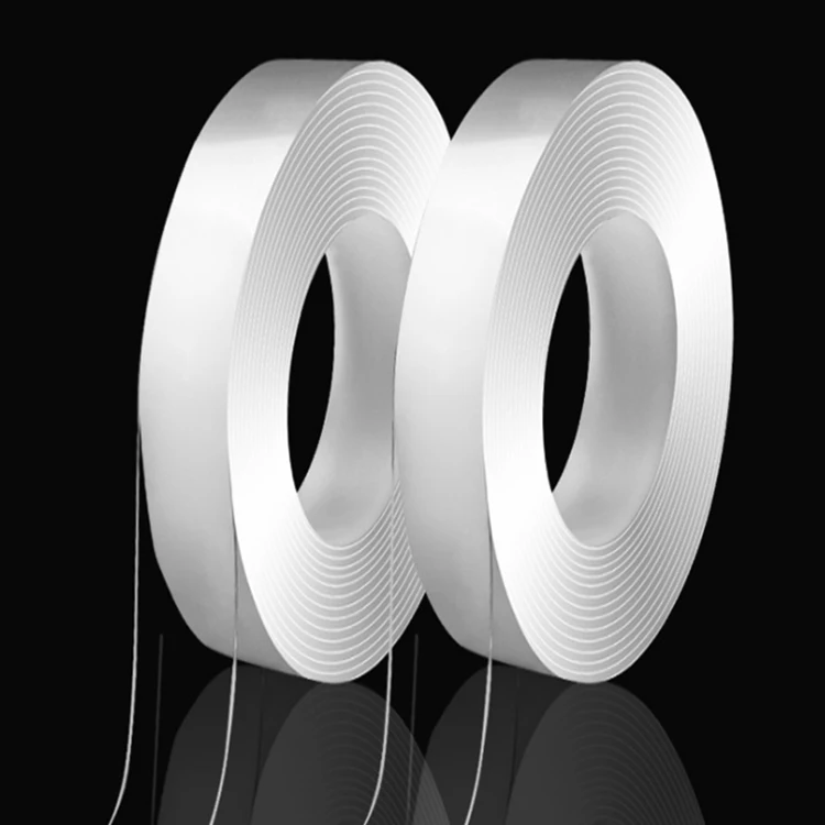 Washable Adhesive Glue Traceless Nano Gel Grip Tape Waterproof Double Sided Multipurpose Transparent Poster Nano Tape Reusable