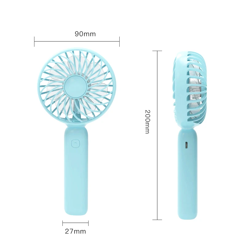 Best selling usb rechargeable  DC portable fan electric table mini fan for air cooler