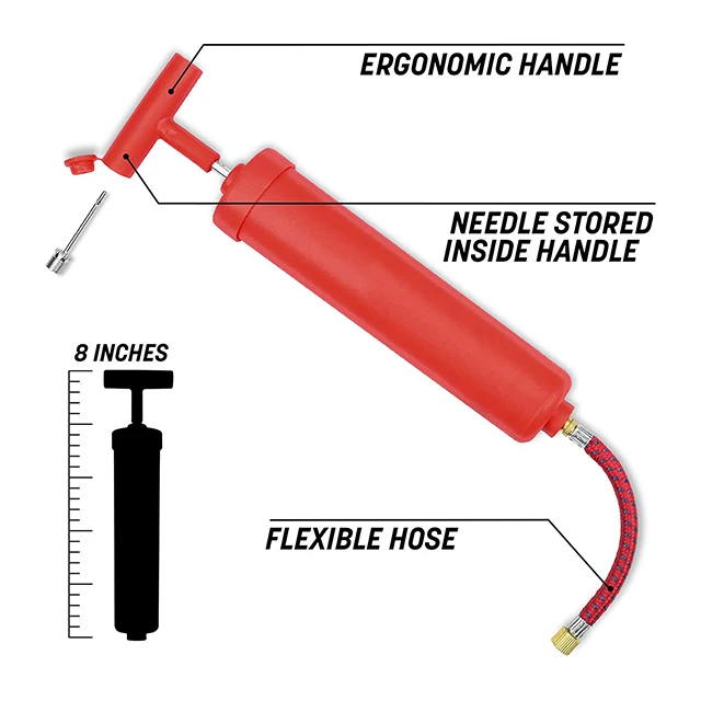 8 inch ball hand volleyball basketball soccer ball air pump with needle
