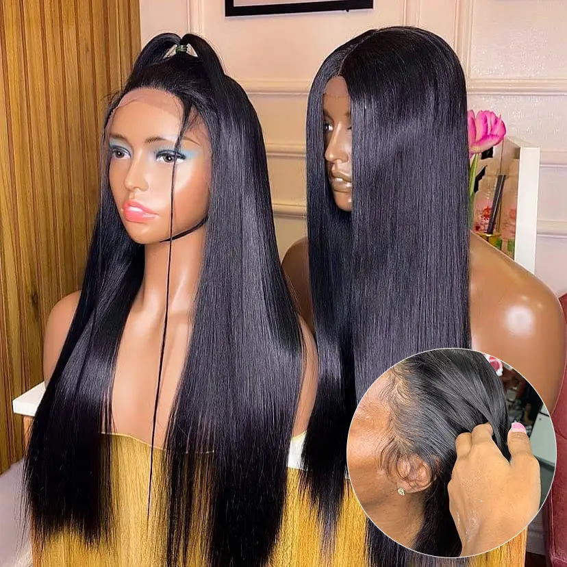 Super Thin 13x6 Transparent Lace Frontal, Firm Thin HD Lace Closure, Undectable Cuticle Aligned HD Lace Frontal