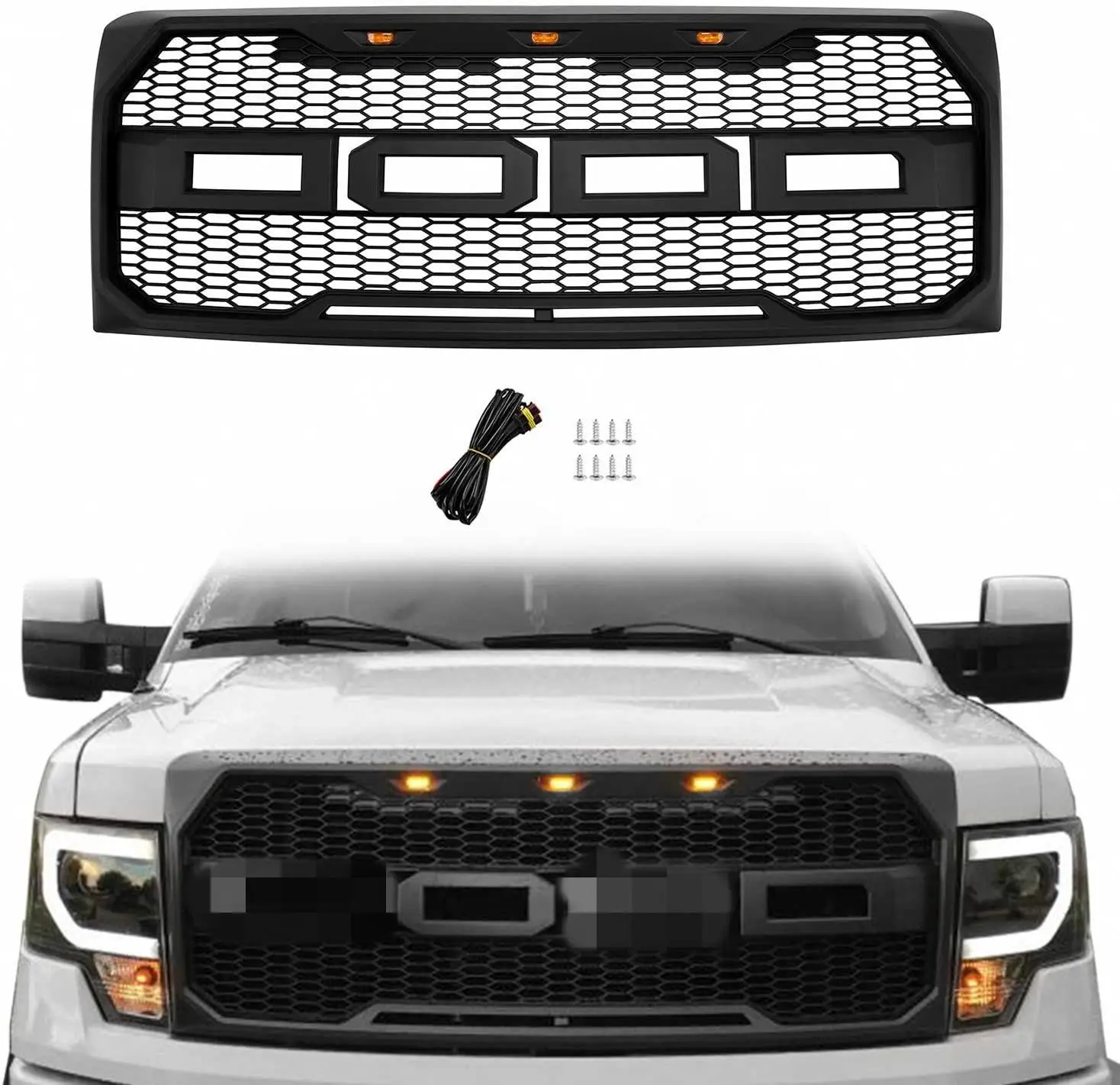 2009 2010 2011 2012 2013 2014 raptor bodykit accessories parts Front bumper grille for FORD F150