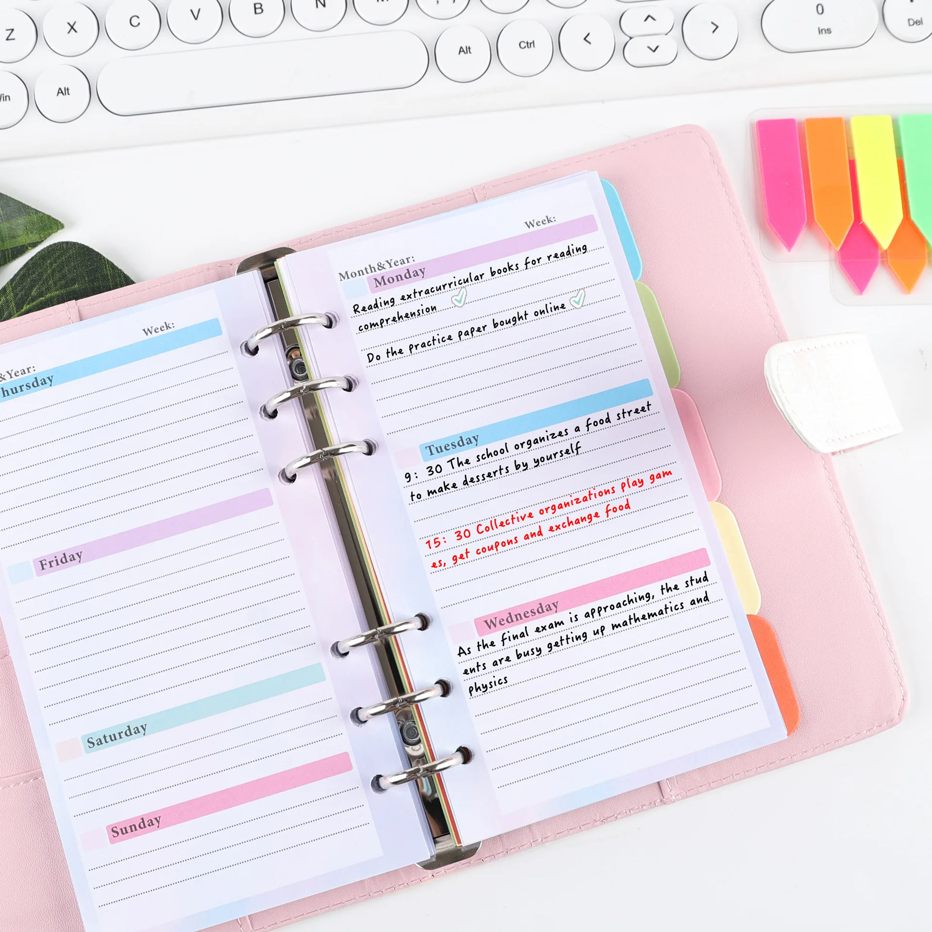 6-hole loose-leaf book core accessories Notepad inner pack loose-leaf paper binder budget book core notebook school notebook