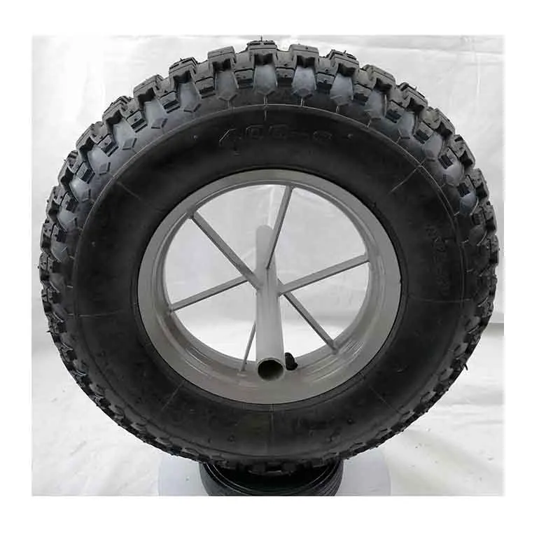cart wheel solid rubber tires 400-8 350-8 250-4 rubber wheels for wheel barrow