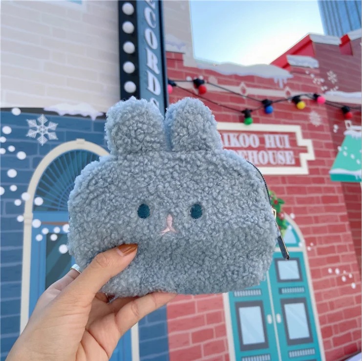 
wholesale new trendy cartoon plush mini Rabbit coin purse bag 