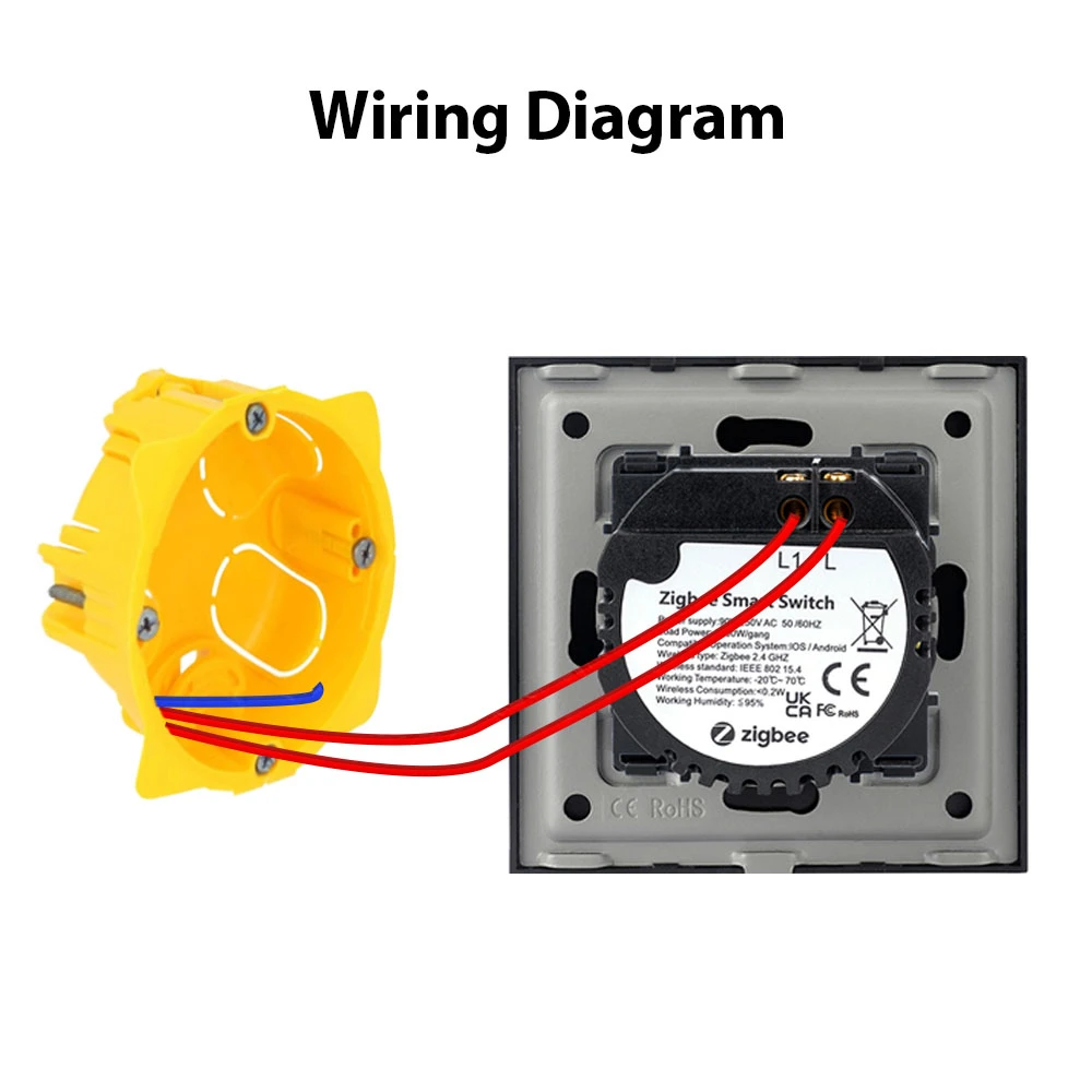 TAWOIA New style 90-250V 3 Gang Zigbee switch for smart home smart switch