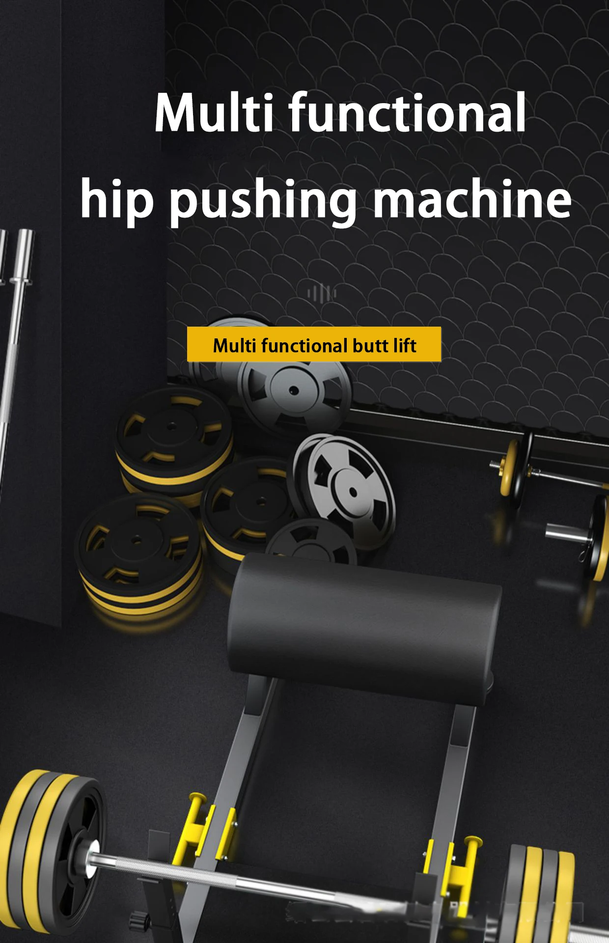 Hot Selling Multifunctional Hip Pushing Machine Hip Lifting Training and Fitness Home Training Equipment
