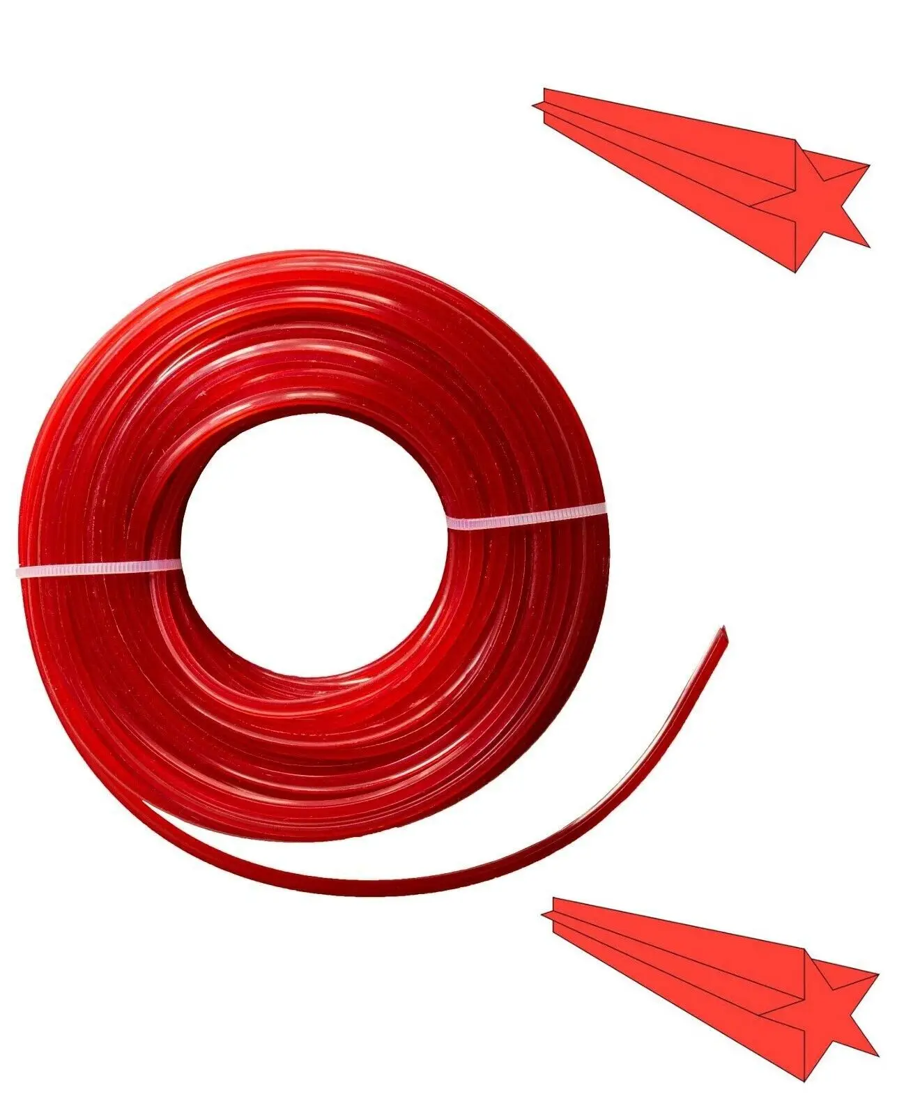 1.6mm*500m Red Spool Strimmer Line Longer Life and Less Price For Most Brands  Export To Europo USA Support OEM Service