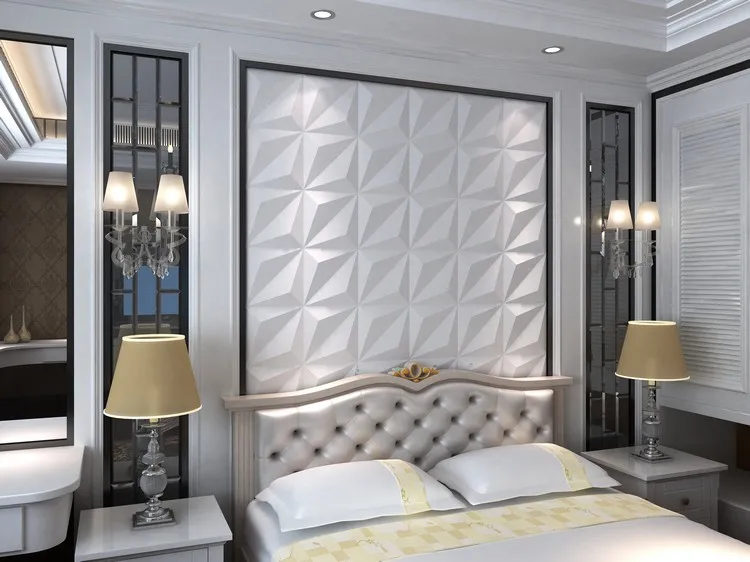 
KTV Decorating GRG Gypsum Decoration Materials 3D Acoustic Diffuser Wall Panel 