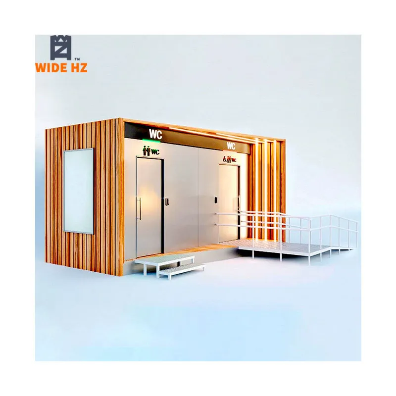 Portable outdoor bathroom toilet and shower WC container cabin