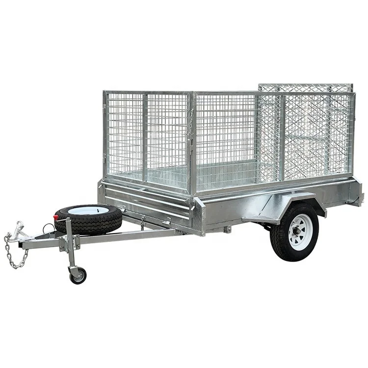 Sell Well Hot Galvanised VTA approved 8x5 Tandem Trailer rated 2t Mechanical Brake For load wood and grass ect