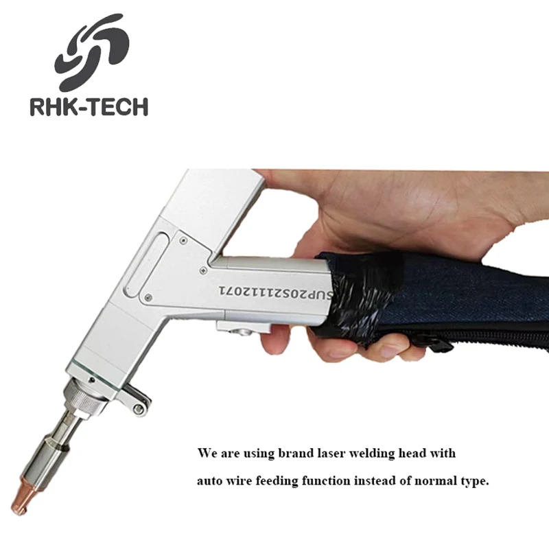 RHK TECH Handheld 1500W Wobble Fiber Laser Marking Cutting Laser Welder Machine Welding Head Laser Welding Gun