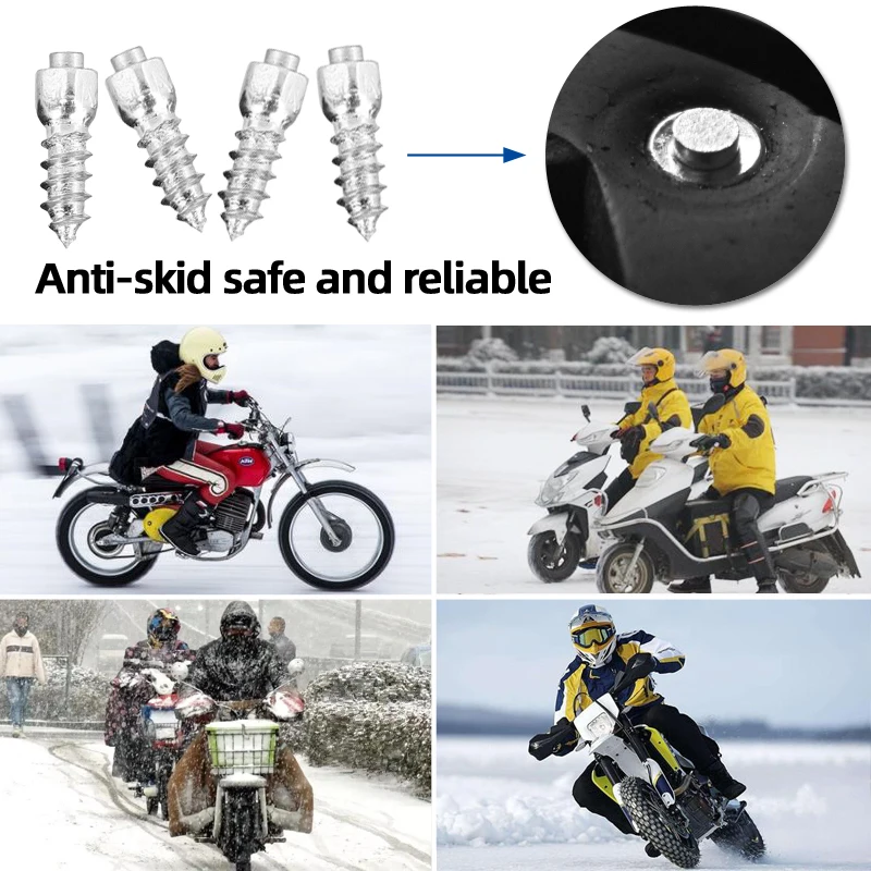 12mm studded Tires Spikes Snow Ice Racing tungsten carbide Screw Motorcycle Tire Studs