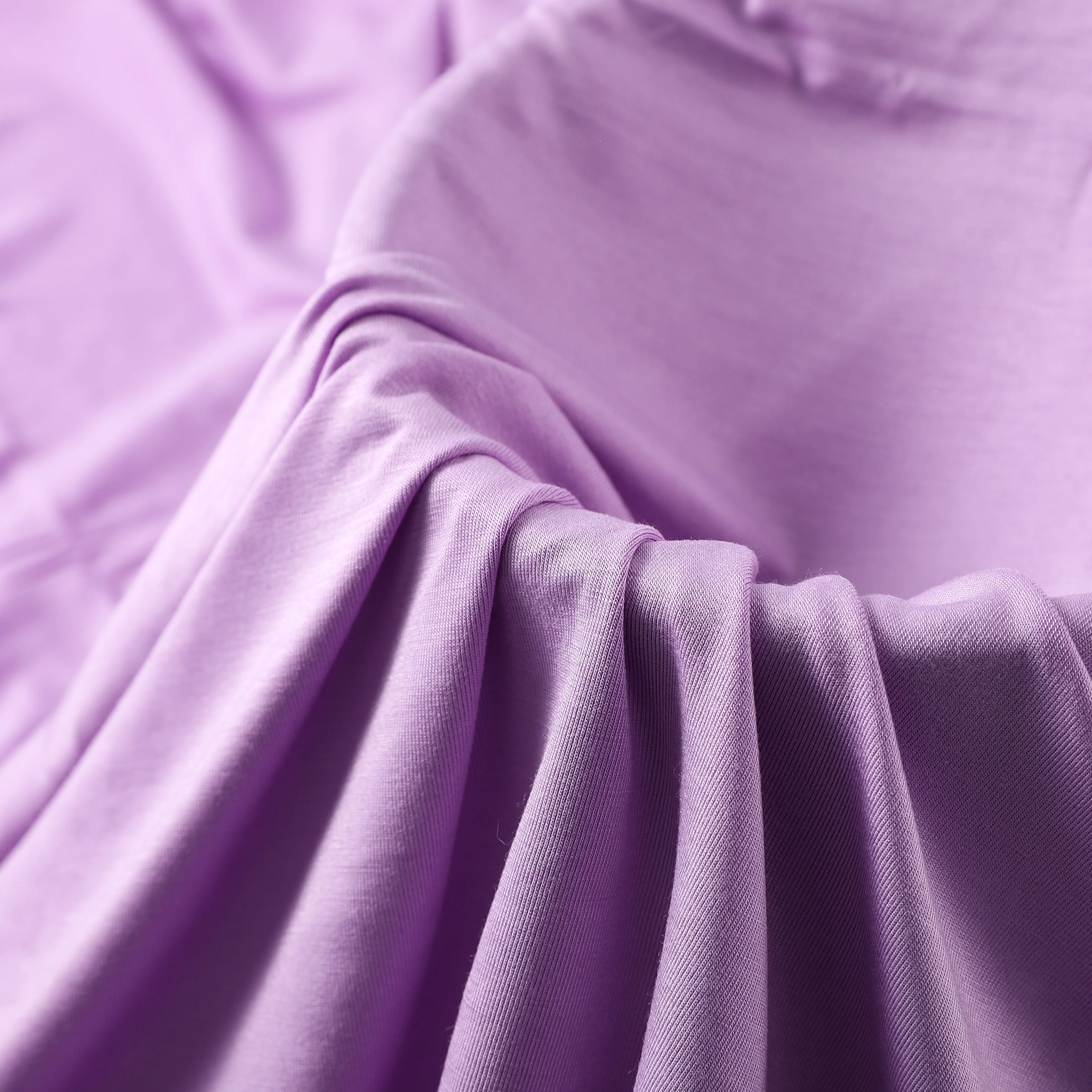 Stock Dyed Single Jersey Bamboo Fabric for Woman Tshirt Spandex Fabric Antibacterial