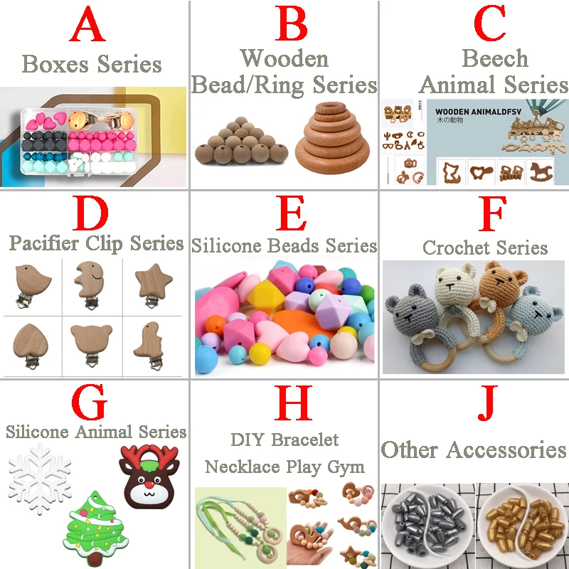 Wholesale Loose Food Grade BPA Free Soft Baby Chew Teething Abacus Silicone Beads For