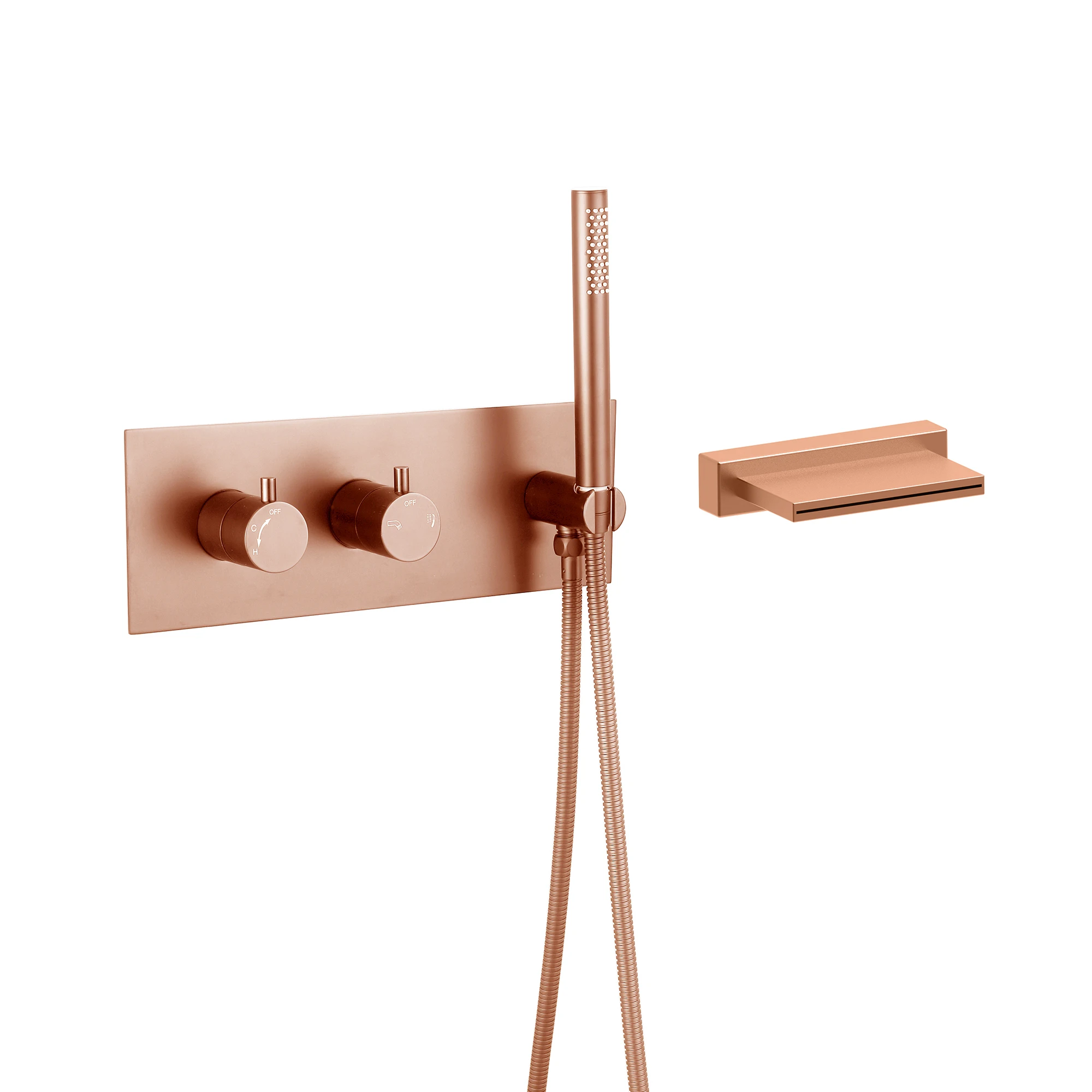 yingchuan 304 ss  faucet shower set  concealed shower mixer wall mounted  bathroom shower set bathtub  waterfall cascade spout