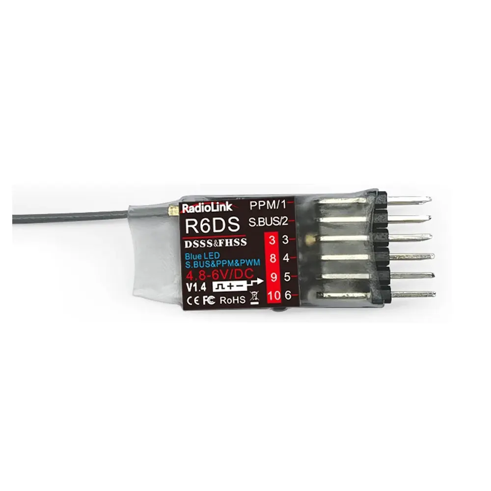 Rc Sbus/Ppm/Pwm сигналы выхода R6Ds 6/10Ch приемник для радиоуправляемых автомобилей 600 м
