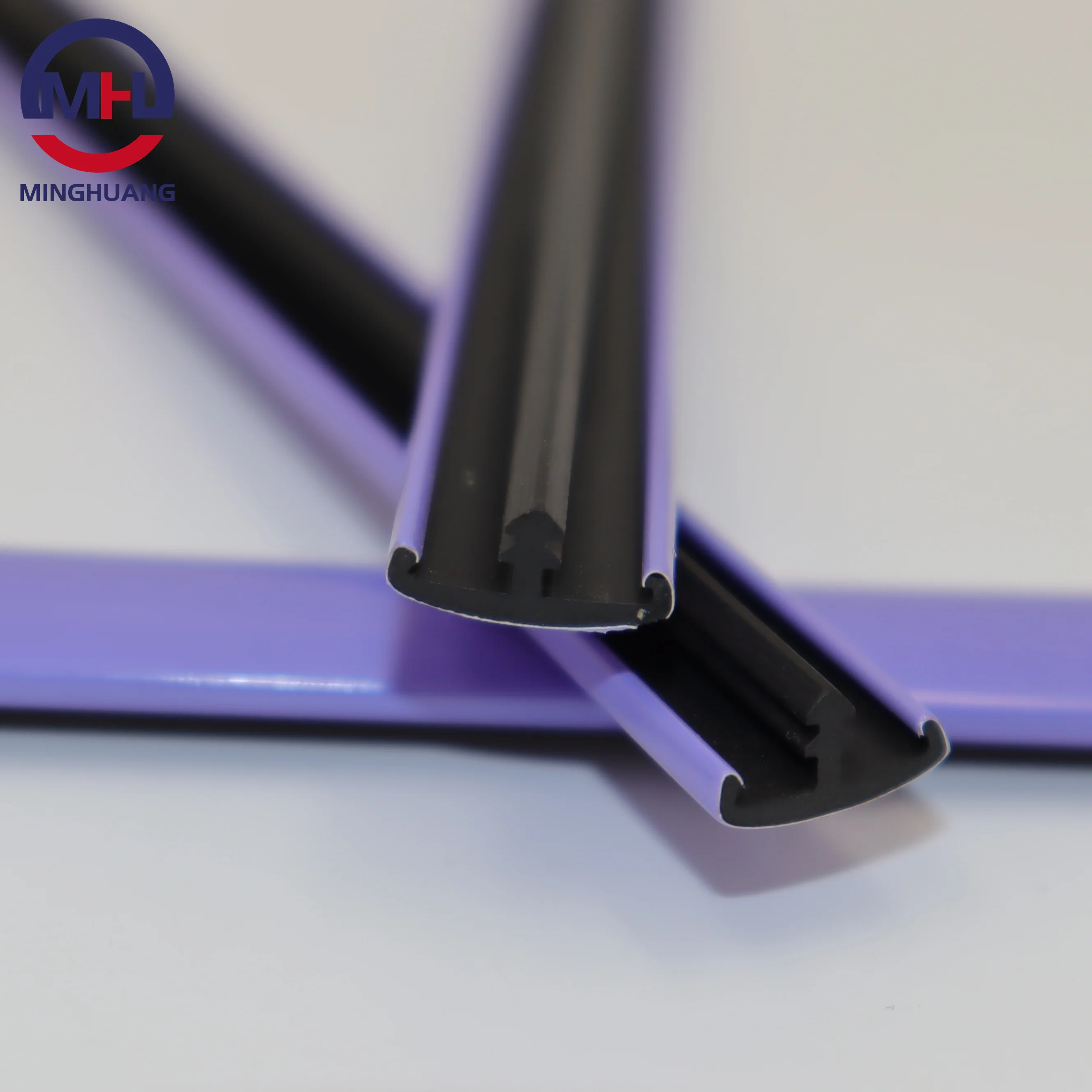 MH furniture accessories purple 12mm Table Pvc plastic T moulding shape edge banding