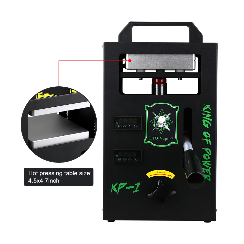 Dual Heating rosin Press Machine KP1 heat press machine with 4 tons pressure