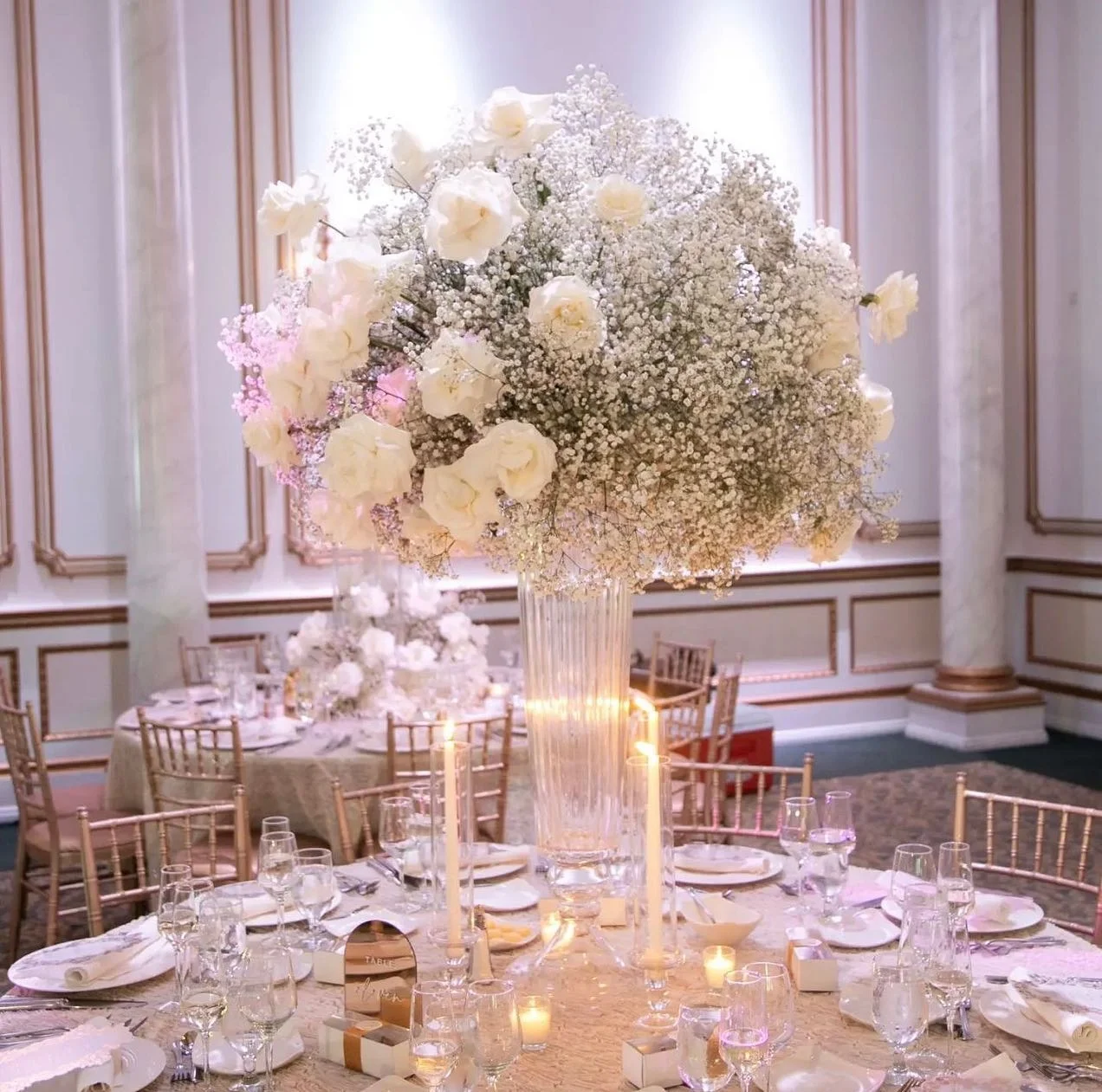 Wedding Centerpiece Decorative Clear Acrylic Flower Vase for Home Decoration