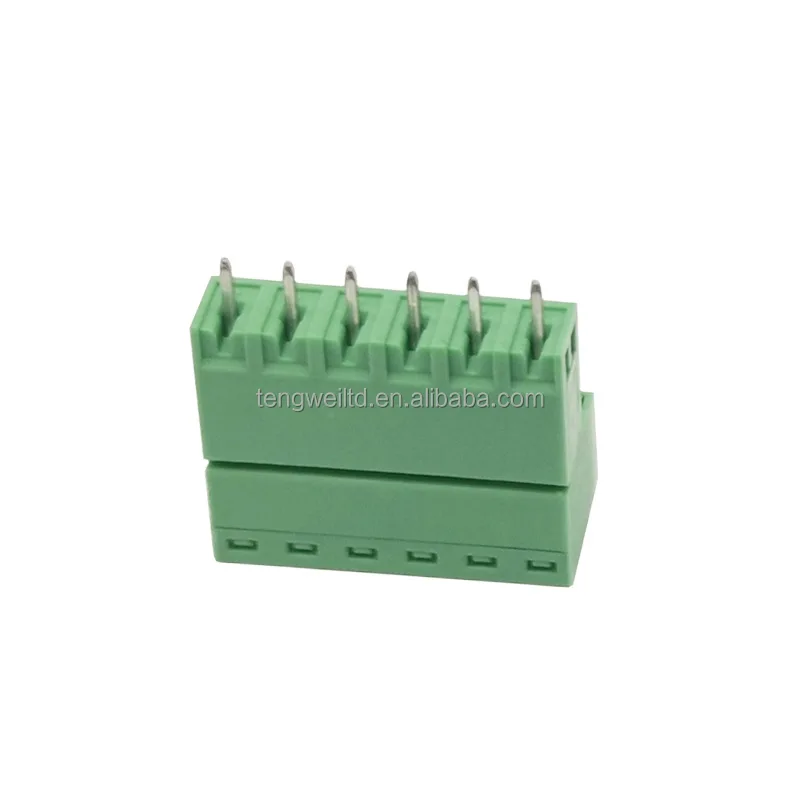 Pluggable terminal blocks 2 pin 5.0/5.08mm 2EDGK Female sockets Plug 2EDGV Male pins Header KF2EDG/H2EDG