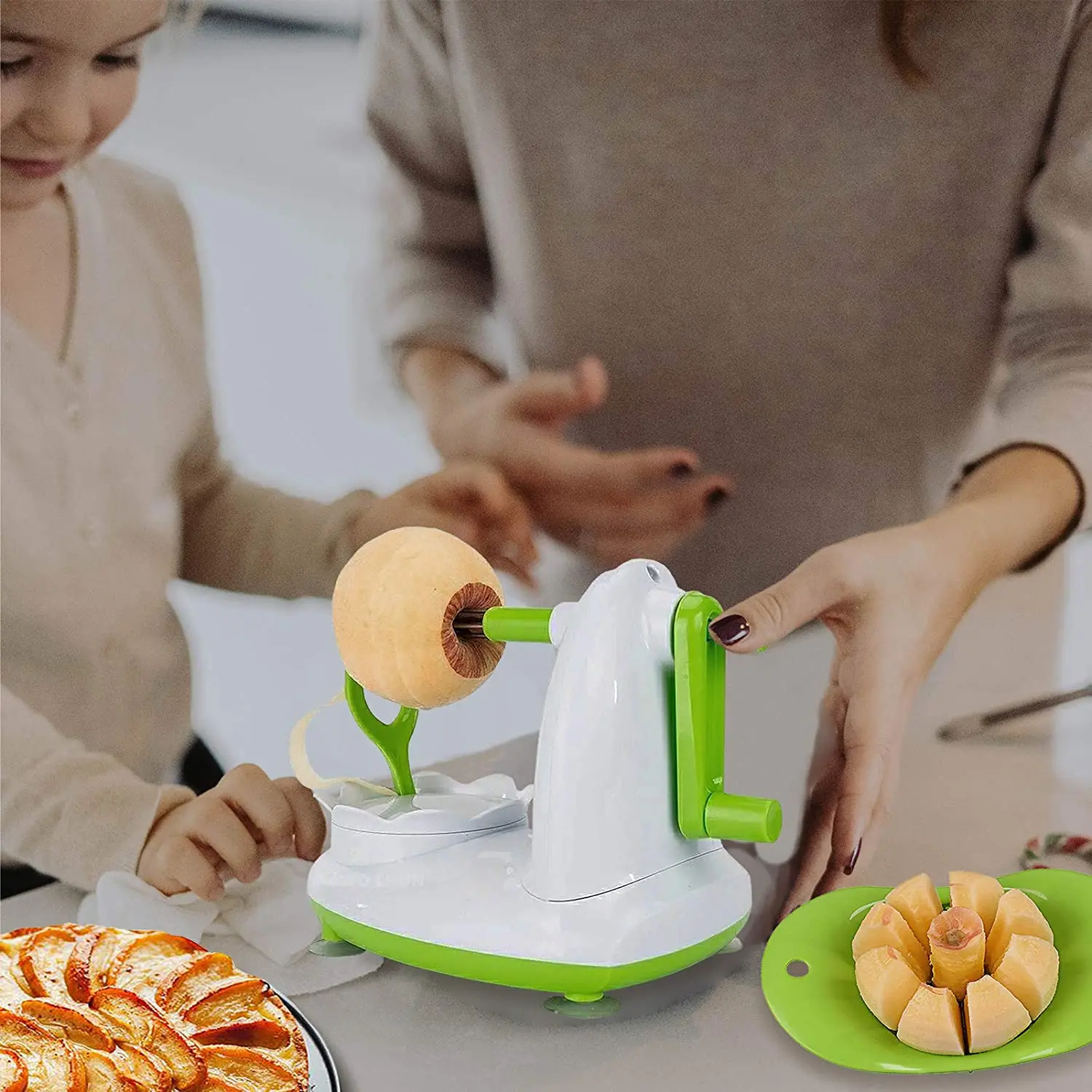 Многофункциональная машина для чистки фруктов Овощечистка картофеля кухонная с ручным приводом автоматическая яблок