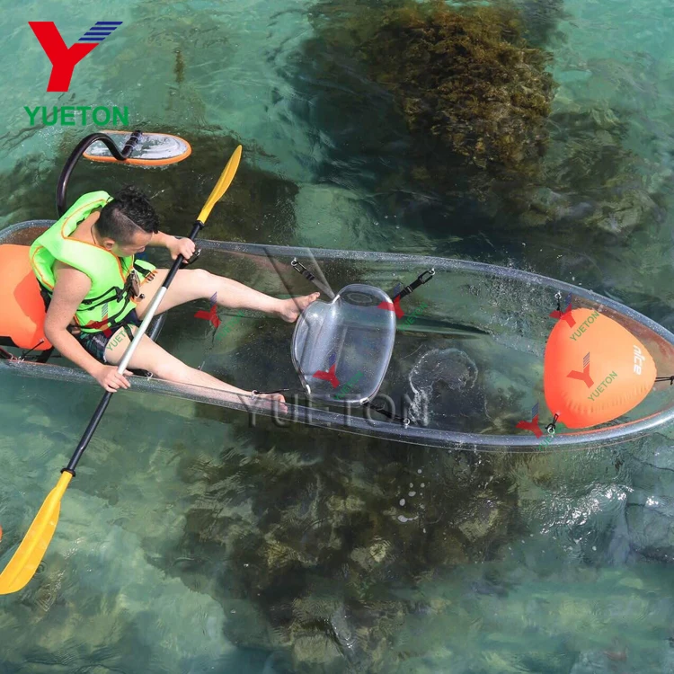 2 Person Clear Plastic Boat Transparent Boat For Sale