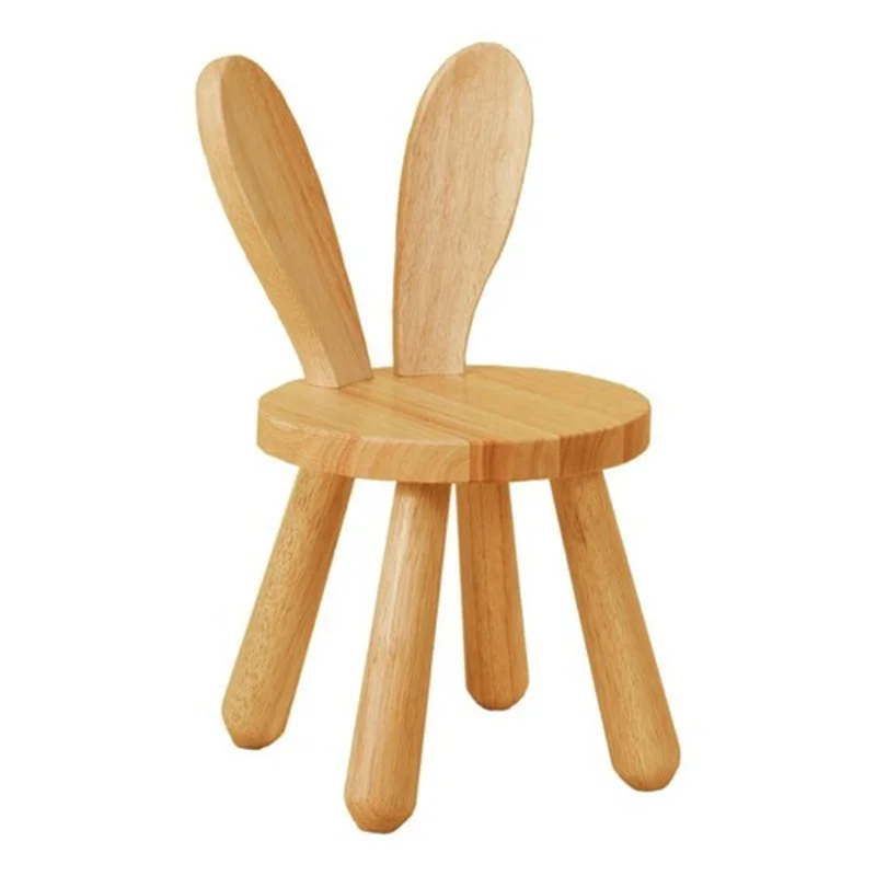 Детский деревянный стул/стул-шаговый стул с дизайном кролика