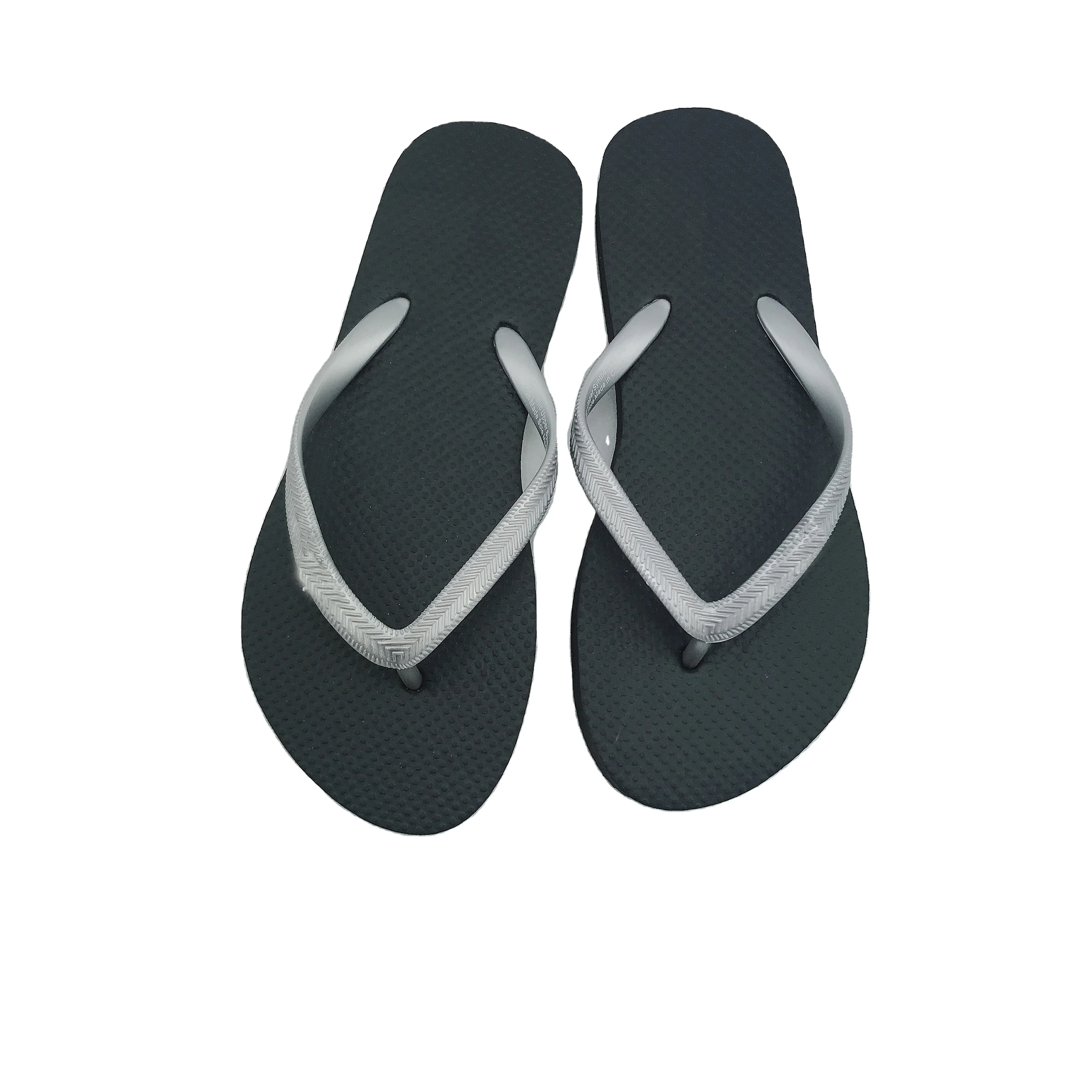 Custom Logo Print Rubber Slide Bulk Mens Slipper Shoes Mens Flip Flop Single Mold Slippers