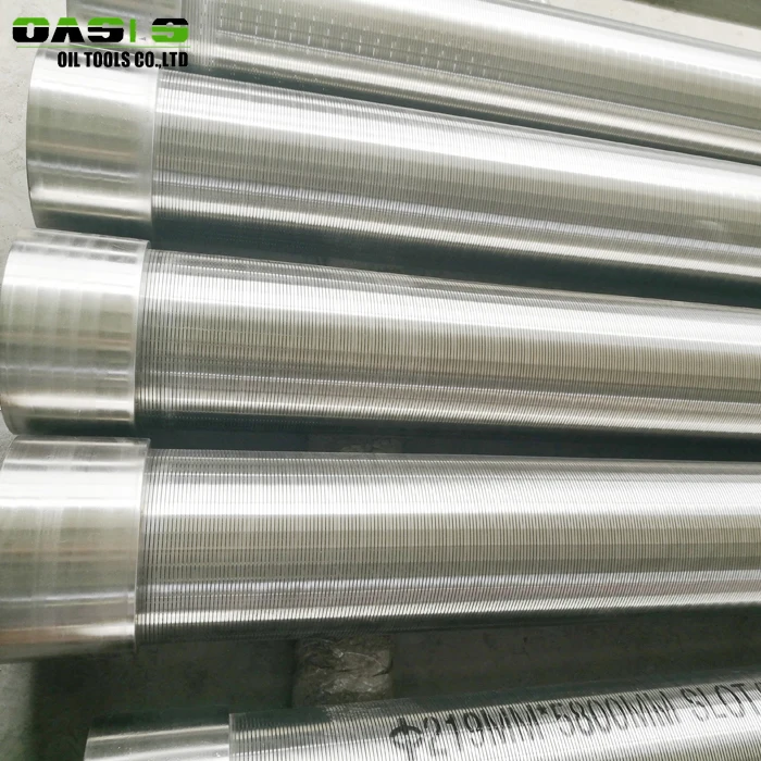 AISI 304/316L PVC Continuous slot wire wrapped water well screens China supplier