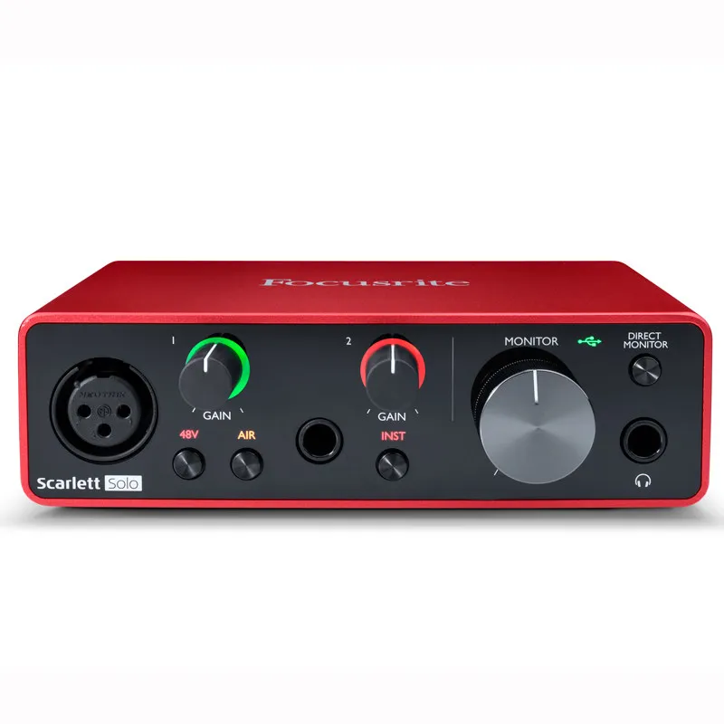 
scarlett solo 3rd gen souncard sound blaster usb audio interface sound card for sale sample 