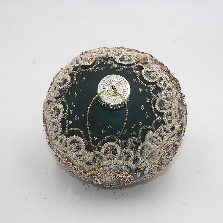 New Year Onion Shaped Xmas Tree Decorative Ornaments Hanging Glass Christmas Ball 8cm Baubles