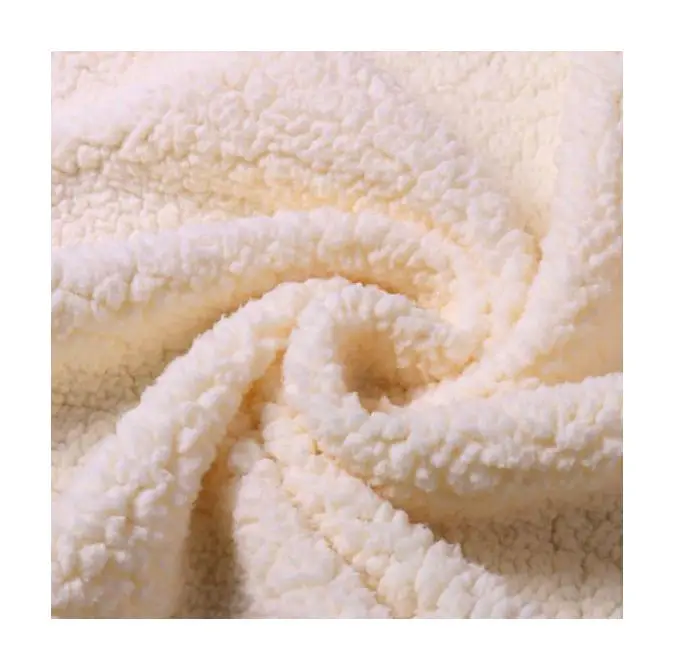 Wholesale Hot selling New Colour Super Soft Warm solid  100% polyester Sherpa  fabric