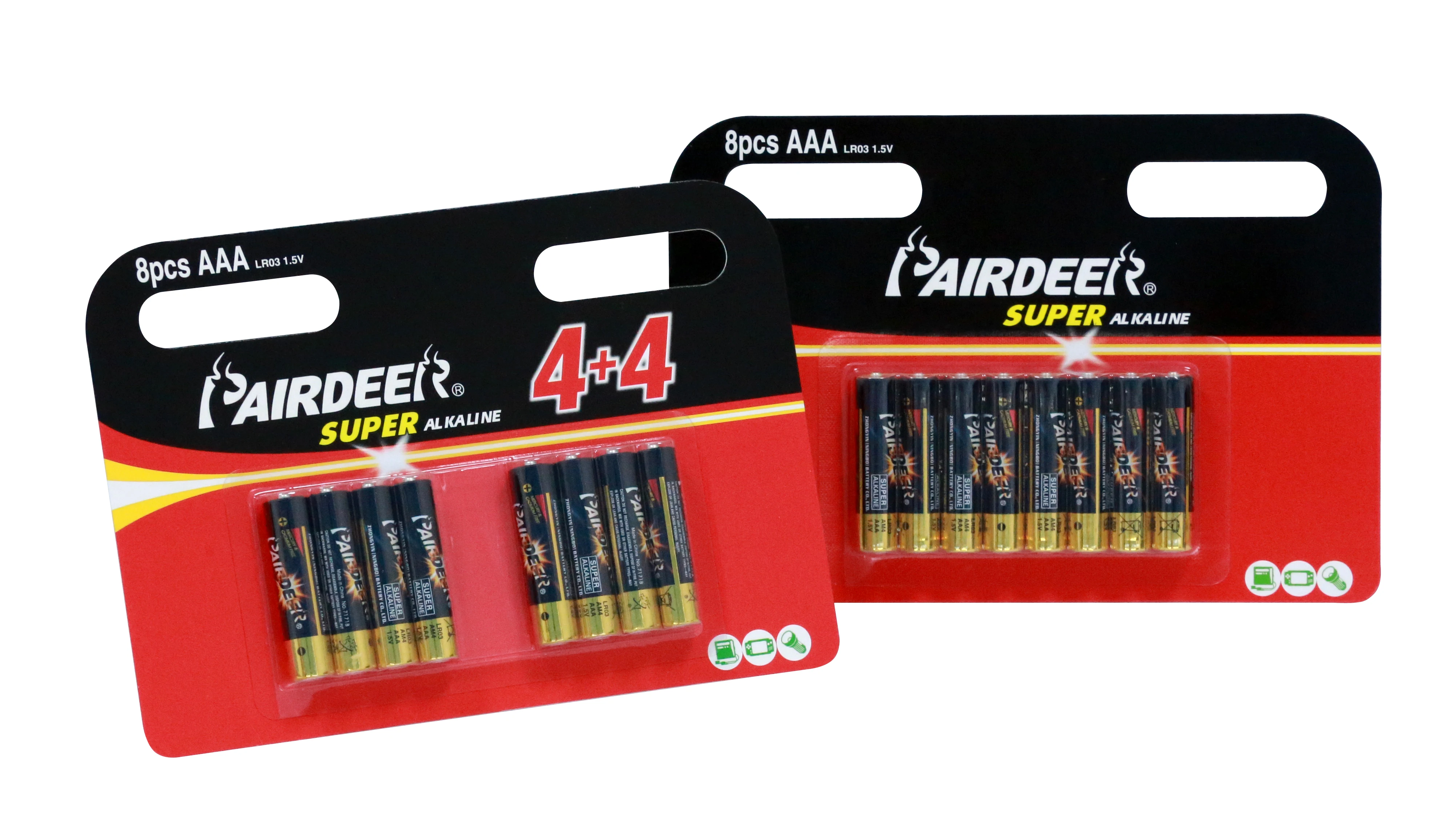 Pairdeer Alkaline Battery AAA LR03 Lead Free aaa r03 um 4 dry battery