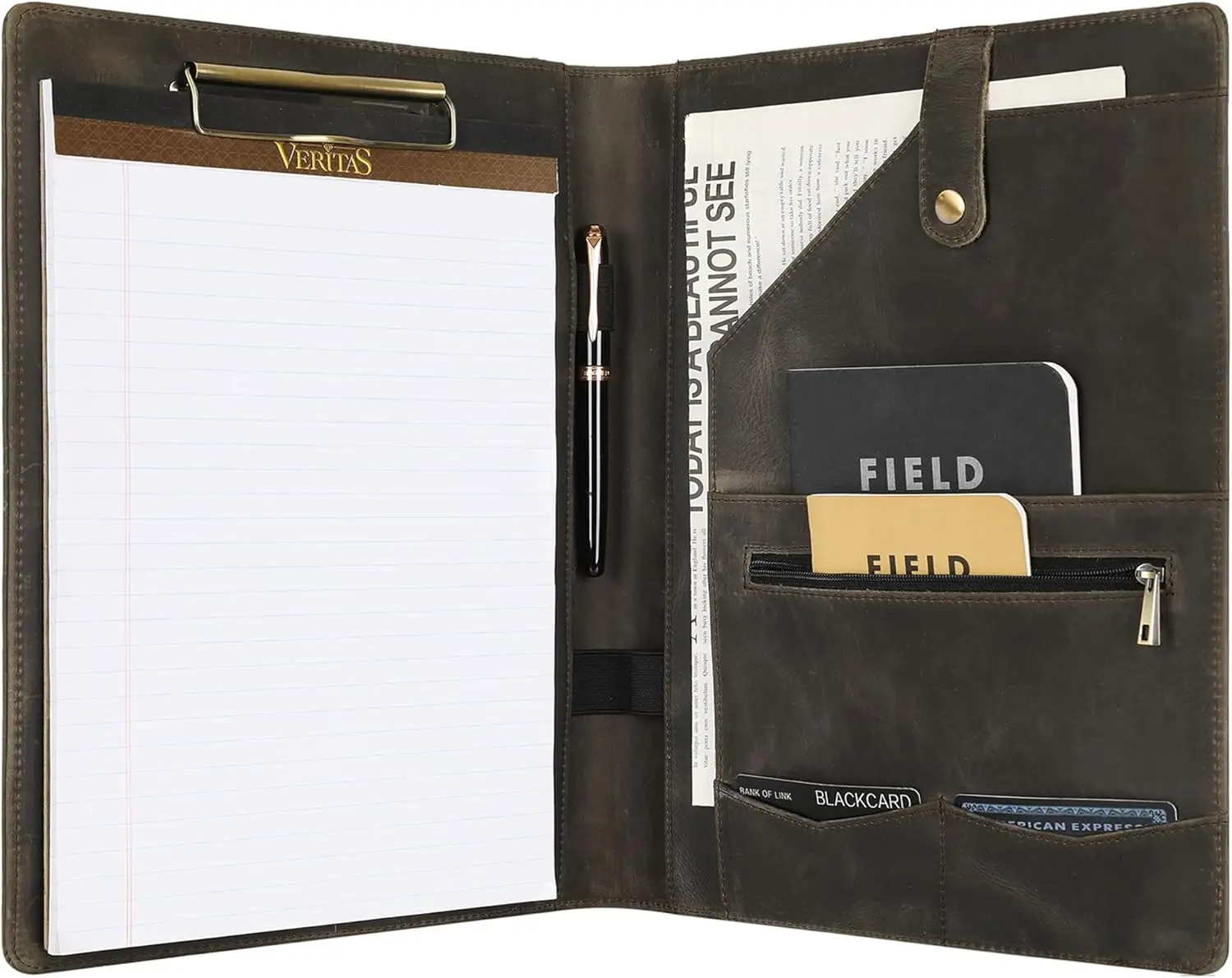 Personalized Leather Padfolio for Lefty