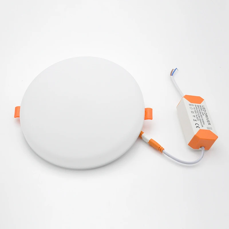 
Slim Aluminum Plastic Hotel Round Square 10W 18W 24W 36W Ceiling Recessed Mounted LED Panel 