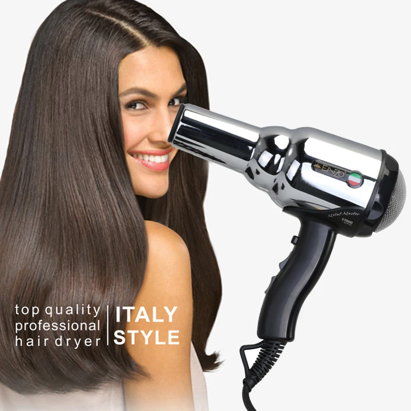 ENZO Hot Selling Metal Shell 1845w Household Quick Dry Hair Blower Dryer Machine Ac Motor Energy Saving Electric Hair Dryer