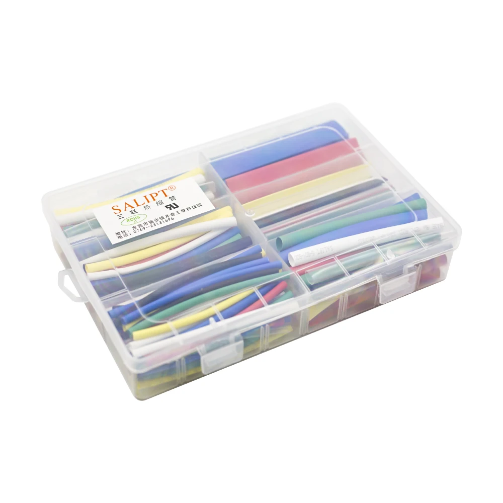 168pcs Colorful Heat Shrink Tubing Insulation Set With 7Color 90MM Length