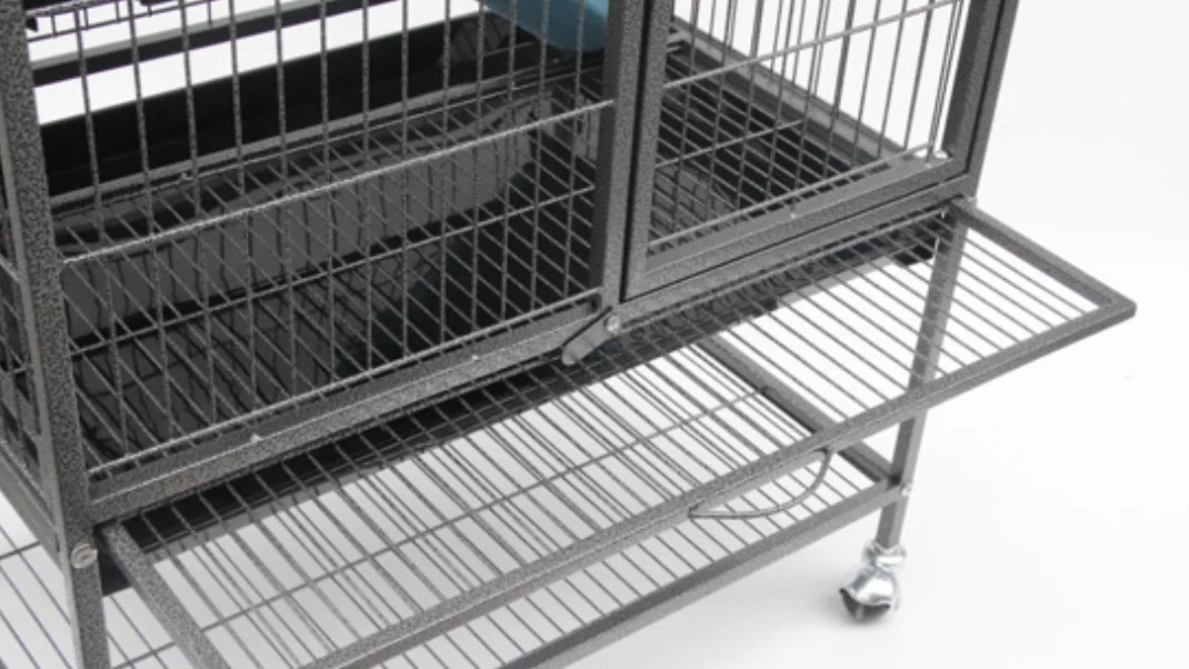 High quality two-open door with stainless steel wire pet cat cage outdoor metal for dog cat rabbit cage