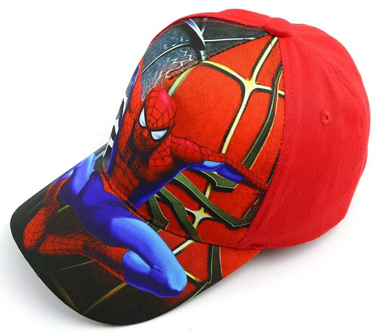 AL  Custom Boys SpiderMans Baseball Hat Cartoon Sports Kids Children Baseball Hats fashion Casual Summer Sun Hats