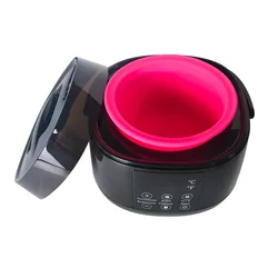 Private label Professional digital Smart LCD Paraffin Wax machine 500cc wax warmer 100W depilatory wax heater with silicone pot